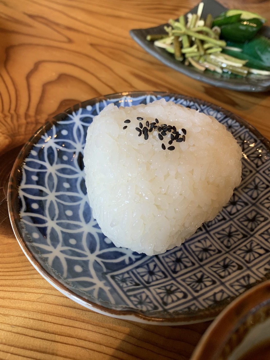 Lunch onigiri on the road